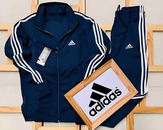 4way Stripe Full Sleeves  Mens Tracksuit